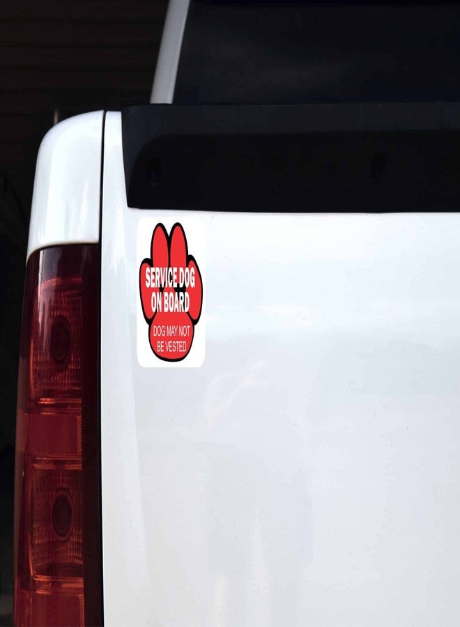 StickerTalk Service Dog on Board Magnet, 4.5 inches by 4.5 inches - Image 2
